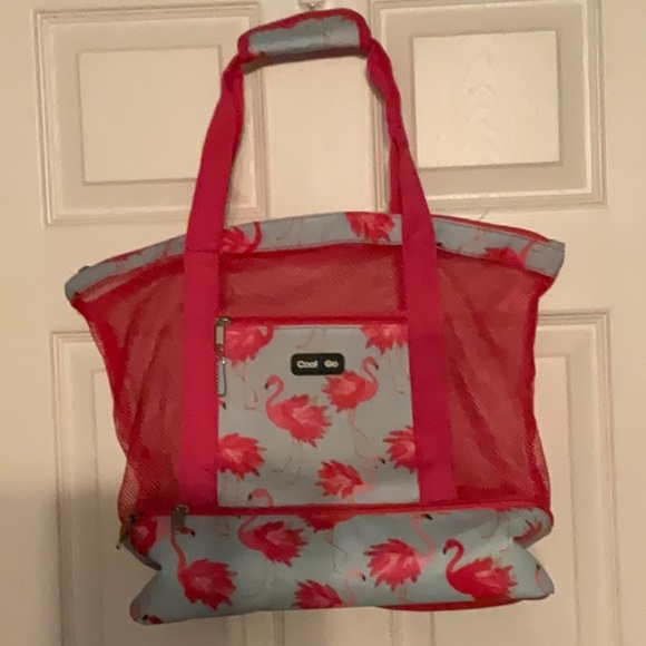 Cool 2 Go Chic Flamingo Insulated Tote Bag - Picture 1 of 8